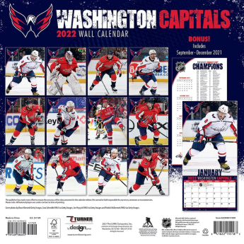 Washington Capitals календар 2022 wall calendar
