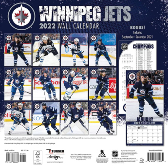 Winnipeg Jets календар 2022 wall calendar