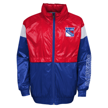 New York Rangers детско яке с качулка Goal Line Stance Full-Zip Windbreaker