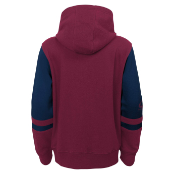 Colorado Avalanche детски суитшърт с качулка faceoff colorblocked fleece full-zip