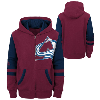 Colorado Avalanche детски суитшърт с качулка faceoff colorblocked fleece full-zip