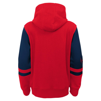 Washington Capitals детски суитшърт с качулка faceoff colorblocked fleece full-zip
