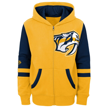 Nashville Predators детски суитшърт с качулка faceoff colorblocked fleece full-zip