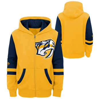Nashville Predators детски суитшърт с качулка faceoff colorblocked fleece full-zip