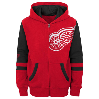 Detroit Red Wings детски суитшърт с качулка faceoff colorblocked fleece full-zip