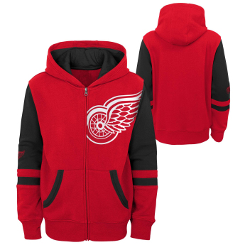 Detroit Red Wings детски суитшърт с качулка faceoff colorblocked fleece full-zip