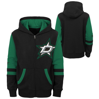 Dallas Stars детски суитшърт с качулка faceoff colorblocked fleece full-zip