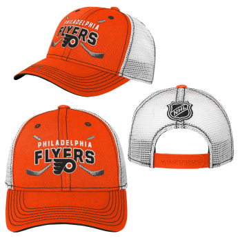 Philadelphia Flyers детска бейзболна шапка с козирка core lockup trucker snapback