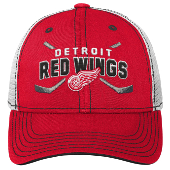 Detroit Red Wings детска бейзболна шапка с козирка core lockup trucker snapback