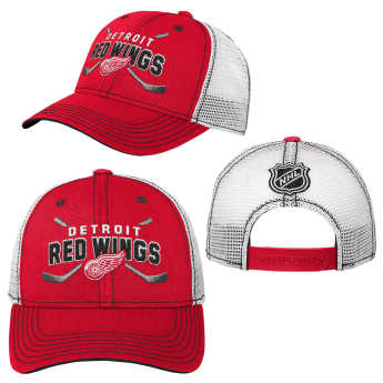 Detroit Red Wings детска бейзболна шапка с козирка core lockup trucker snapback