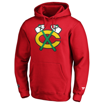 Chicago Blackhawks мъжки суитшърт с качулка mid essentials crest graphic hoodie red