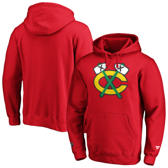 Chicago Blackhawks мъжки суитшърт с качулка mid essentials crest graphic hoodie red