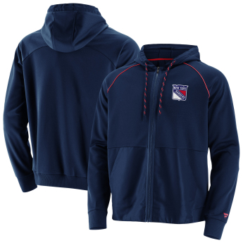 New York Rangers мъжки суитшърт с качулка prime aw21 full zip hoodie