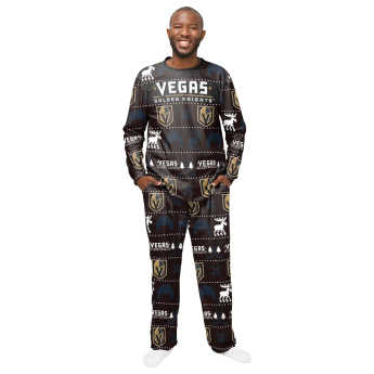 Vegas Golden Knights мъжка пижама Ugly Holiday Pajamas NHL