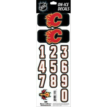 Calgary Flames стикери за каска decals black 1