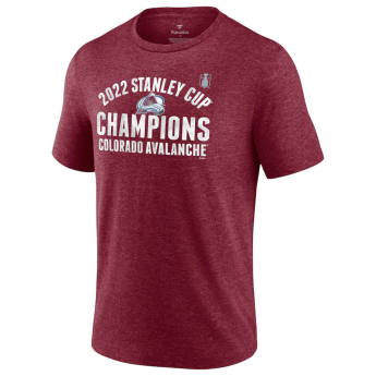 Colorado Avalanche мъжка тениска 2022 Stanley Cup Champions Slap Shot Tri-Blend