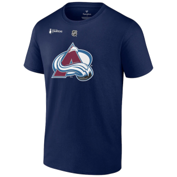 Colorado Avalanche мъжка тениска 2022 Stanley Cup Champions Authentic Stack Name & Number