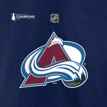 Colorado Avalanche мъжка тениска 2022 Stanley Cup Champions Authentic Stack Name & Number