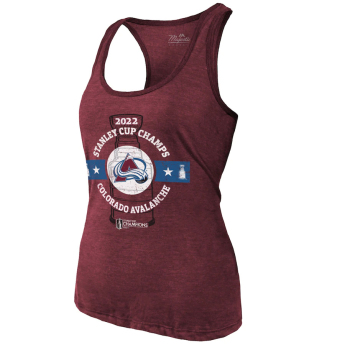 Colorado Avalanche дамска тениска 2022 Stanley Cup Champions Racerback Tank Top purple