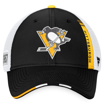 Pittsburgh Penguins баскетболна шапка с козирка 2022 NHL Draft Authentic Pro On Stage Trucker Adjustable