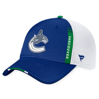 Vancouver Canucks баскетболна шапка с козирка 2022 NHL Draft Authentic Pro On Stage Trucker Adjustable