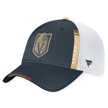Vegas Golden Knights баскетболна шапка с козирка 2022 NHL Draft Authentic Pro On Stage Trucker Adjustable
