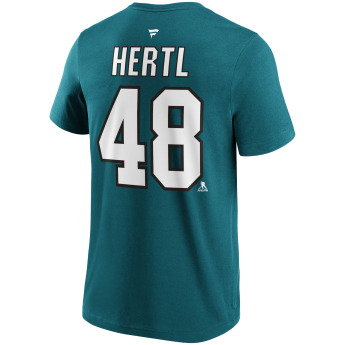 San Jose Sharks мъжка тениска Tomas Hertl #48 Name & Number Graphic