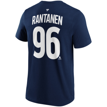 Colorado Avalanche мъжка тениска Mikko Rantanen #96 Name & Number Graphic navy