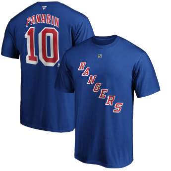 New York Rangers мъжка тениска Artemi Panarin Name & Number T-Shirt - Royal