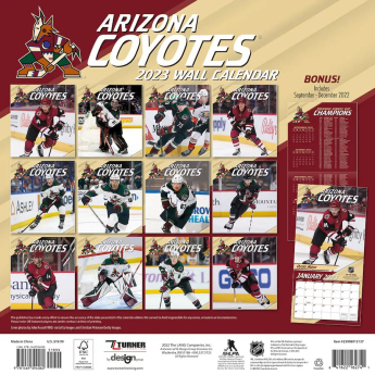 Arizona Coyotes календар 2023 Wall Calendar