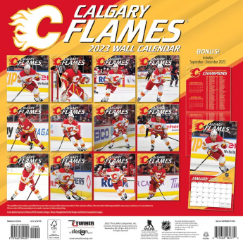 Calgary Flames календар 2023 Wall Calendar