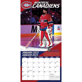 Montreal Canadiens календар Carey Price #31 2023 Wall Calendar