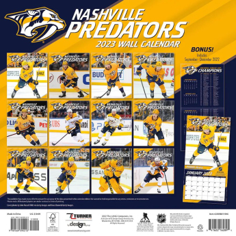 Nashville Predators календар 2023 Wall