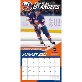 New York Islanders календар 2023 Wall Calendar