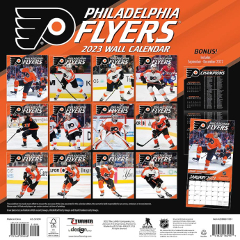 Philadelphia Flyers календар 2023 Wall Calendar