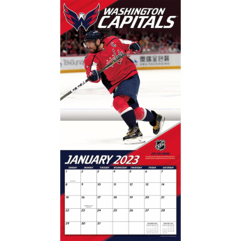 Washington Capitals календар Alexander Ovechkin #8 2023 Wall Calendar