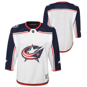 Columbus Blue Jackets детска хокейна фланелка Premier White Away