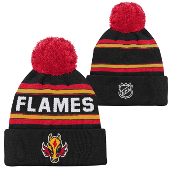 Calgary Flames детска зимна шапка Third Jersey Jasquard Cuffed