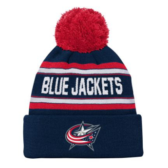 Columbus Blue Jackets детска зимна шапка Wordmark Cuffed Pom