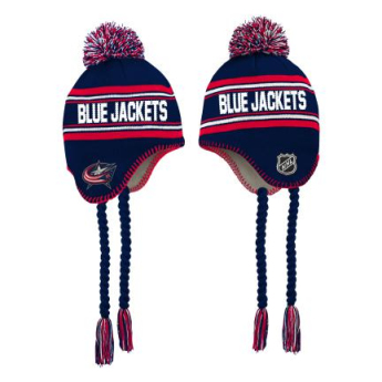 Columbus Blue Jackets детска зимна шапка Jacquard Tassel