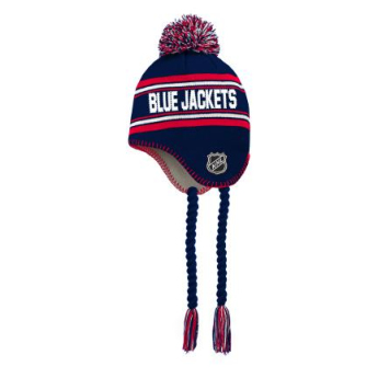 Columbus Blue Jackets детска зимна шапка Jacquard Tassel