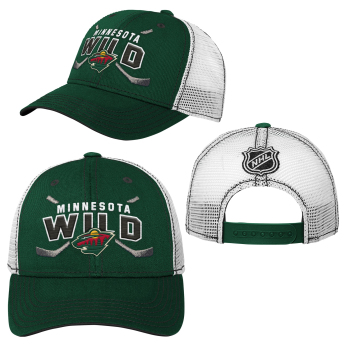 Minnesota Wild детска бейзболна шапка с козирка Core Lockup Trucker Snapback