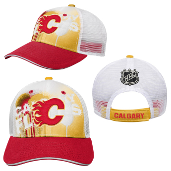 Calgary Flames детска бейзболна шапка с козирка Paint Splatter Fashion Meshback
