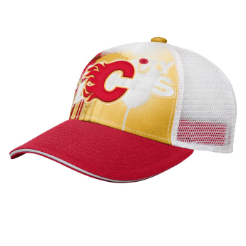 Calgary Flames детска бейзболна шапка с козирка Paint Splatter Fashion Meshback