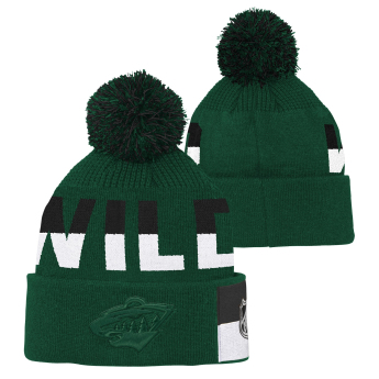 Minnesota Wild детска зимна шапка Faceoff Jacquard Knit