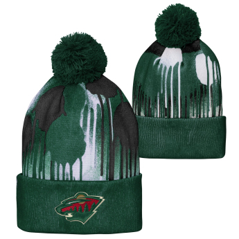 Minnesota Wild детска зимна шапка Paint Splatter Cuffed