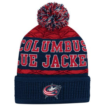 Columbus Blue Jackets детска зимна шапка Puck Pattern Cuffed