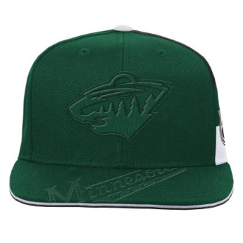 Minnesota Wild детска шапка с  козирка flat Faceoff Structured