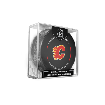 Calgary Flames шайба Official Game Puck 2022-2023