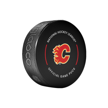 Calgary Flames шайба Official Game Puck 2022-2023